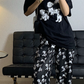NCT127 Taeyong Inspired Black Puppy Print T-Shirt