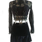 Blackpink Jennie Inspired Black Lace Top & Skirt Set