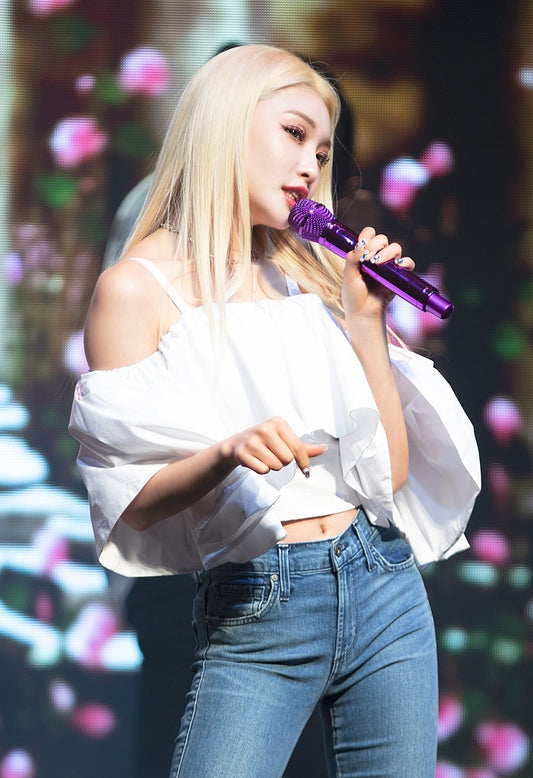 Chungha-Inspired White off shoulder Top
