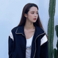 Red Velvet Wendy Inspired Black Polo Collar Zip Up Jacket