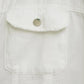 White Denim Street Style Jacket