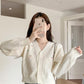 Dreamcatcher Sua Inspired White Mini Flowers Embroidered Cardigan