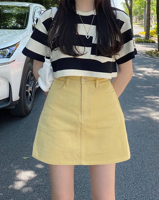 IU- inspired Yellow Skirt