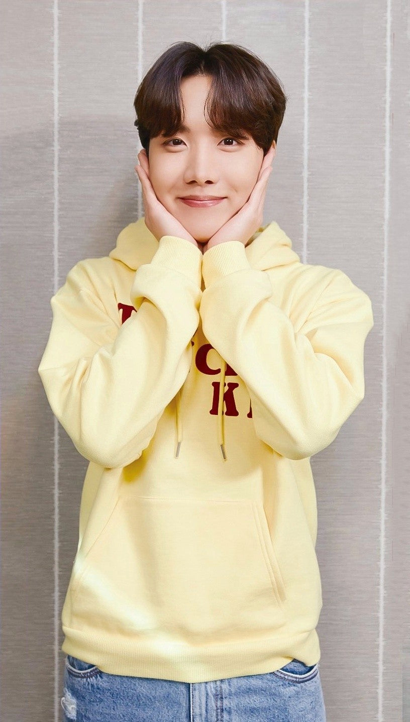 BTS J-Hope Inspired Yellow “The Dancing Kid” Hoodie