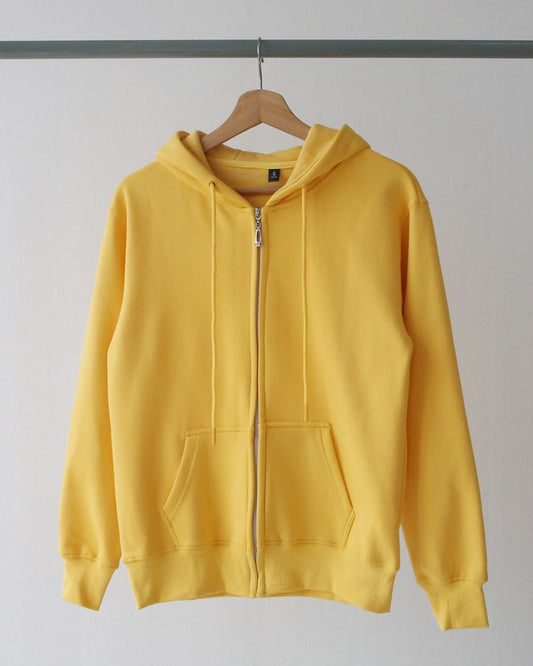 Our Beloved Summer Choi Woong Inspired Yellow Zip-Up Hooded Jacket