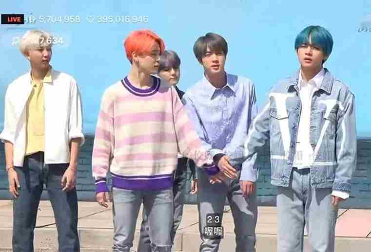 BTS Jimin-Inspired Purple Stripe Sweater