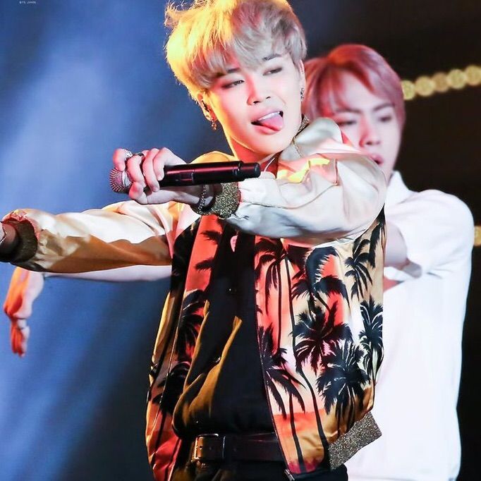 BTS Jimin-Inspired Orange and Gold Jimin 'Fire' Jacket
