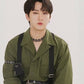 Stray Kids Changbin Inspired Army Green Single-Breasted Long Sleeve
