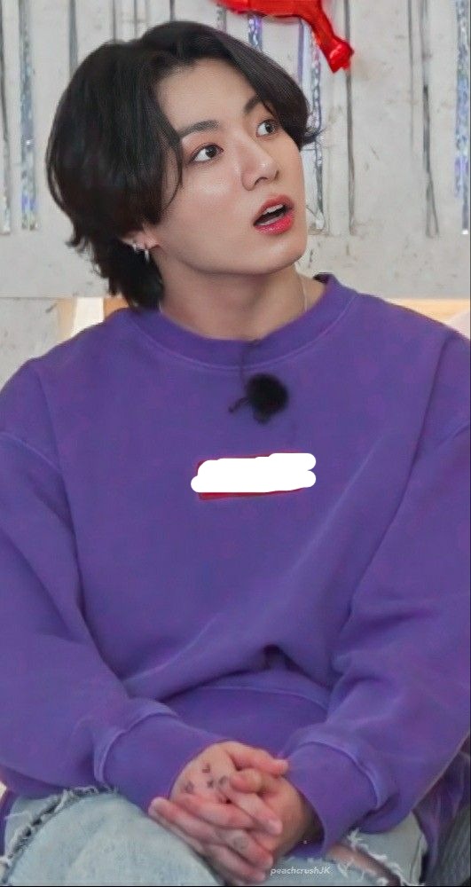 BTS Jungkook Inspired Purple loose Long-Sleeved Jacket