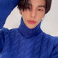 Stray Kids Hyunjin Inspired Blue Knitted Sweater